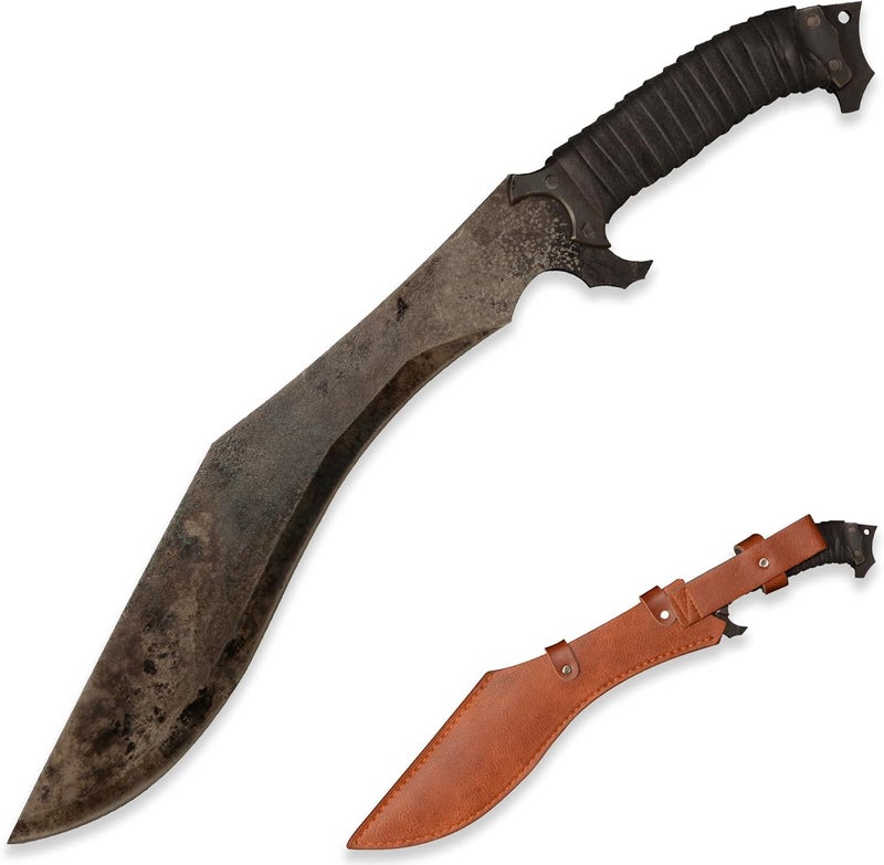 SV Handmade cast Manganese Steel Chopping Blade Sword, Full Tang, Outdoor, Hunting, Camping, Hiking, Survival, with Protective Cover, Multiple Styles to Choose from - Image 1